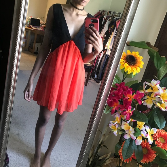 Deep V Dress - Picture 1 of 1